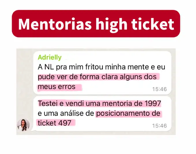 Depoimento de mentorias high ticket