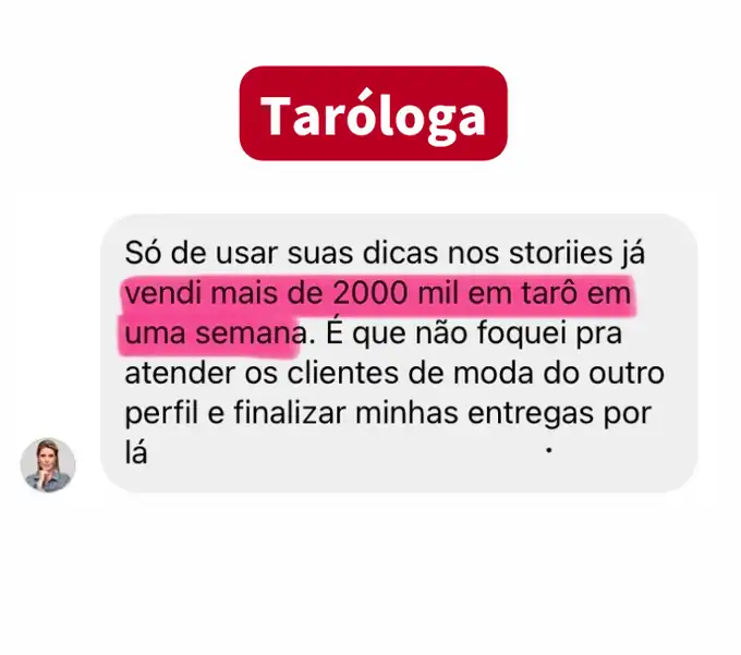Depoimento de taróloga